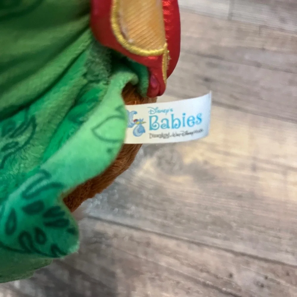 Disney Babies Bambi Plush‎ Swaddle Leaf Blanket Fawn Disney Parks 11 inch